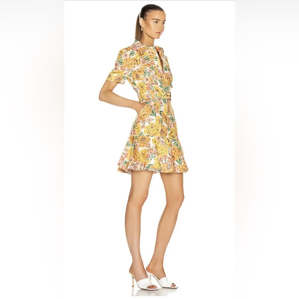 Zimmermann - Poppy Belted Mini Dress - Sunshine Floral